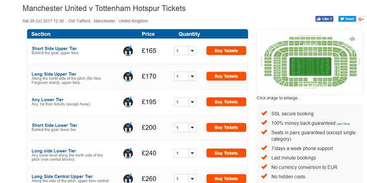 wowtickets football match ticket prices
