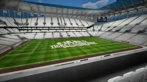 View from Section 409 at Tottenham Hotspur Stadium