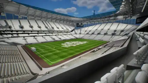 View from Section 414 at Tottenham Hotspur Stadium