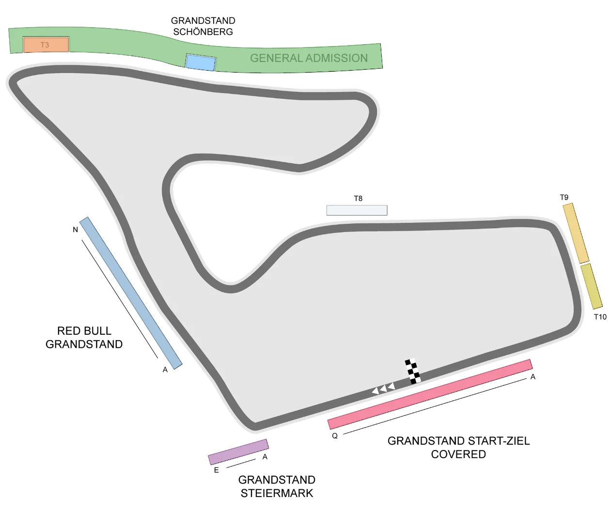 Red Bull Ring Seating Plan - Ticket-Compare.com