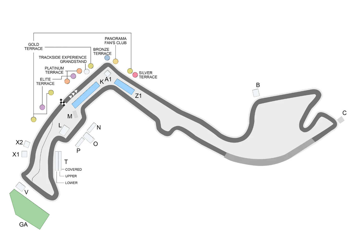 Circuit de Monaco Seating Plan