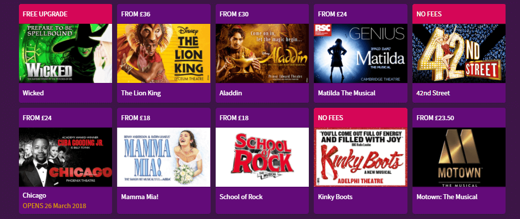 London Theatre Direct theatre shows