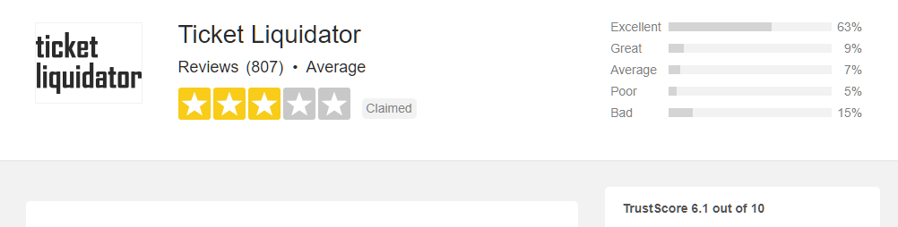 ticketliquidator trustpilot rating