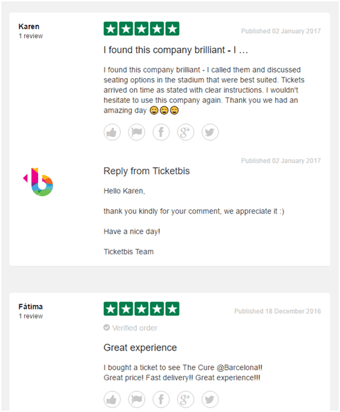 Ticketbis trustpilot reviews