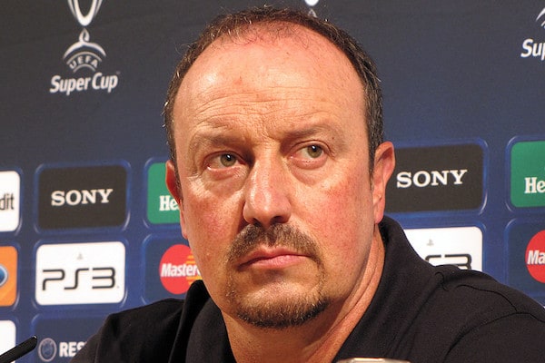 Rafael Benitez Everton manager at press conference