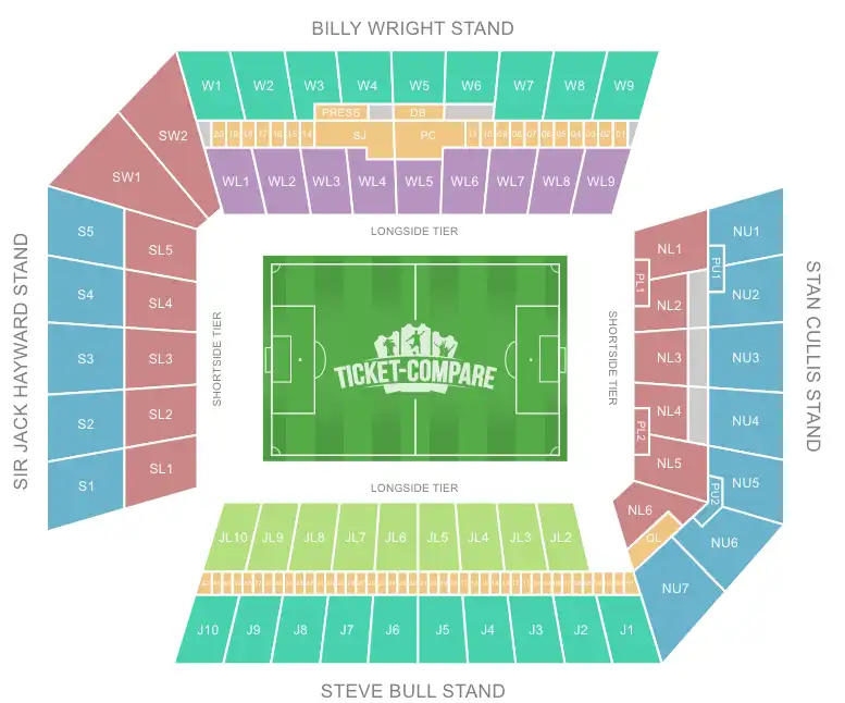 Molineux Stadium Seating Plan