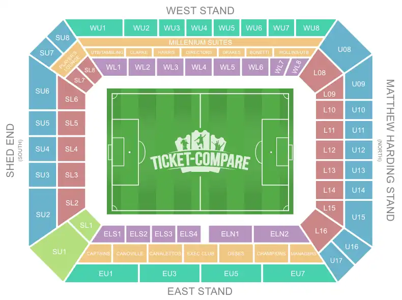 Stamford Bridge Seating Plan