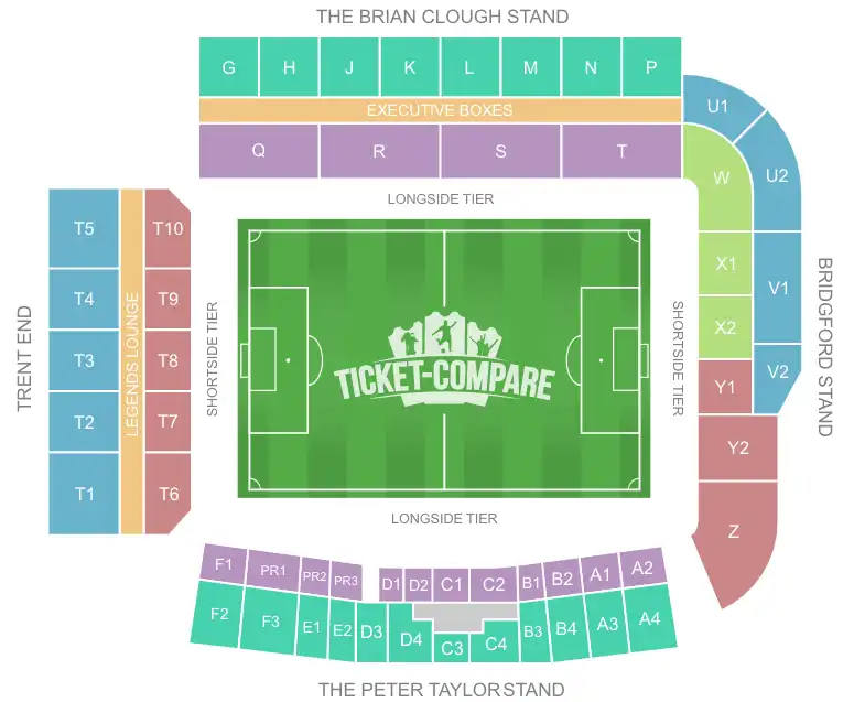 City Ground Seating plan