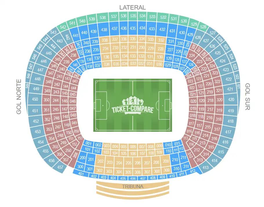 camp nou seating plan