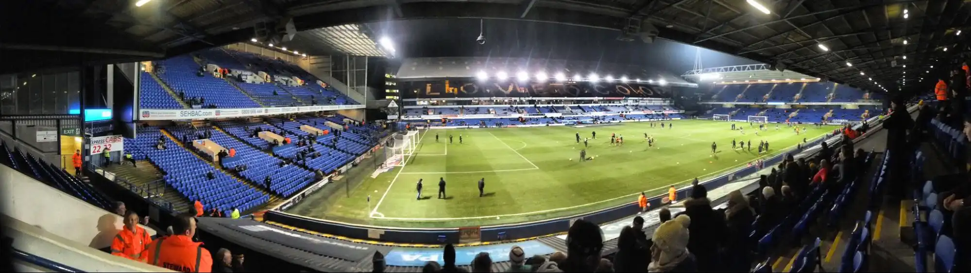 View from the Away Section (V1) in the Cobbold Stand at Portman Road