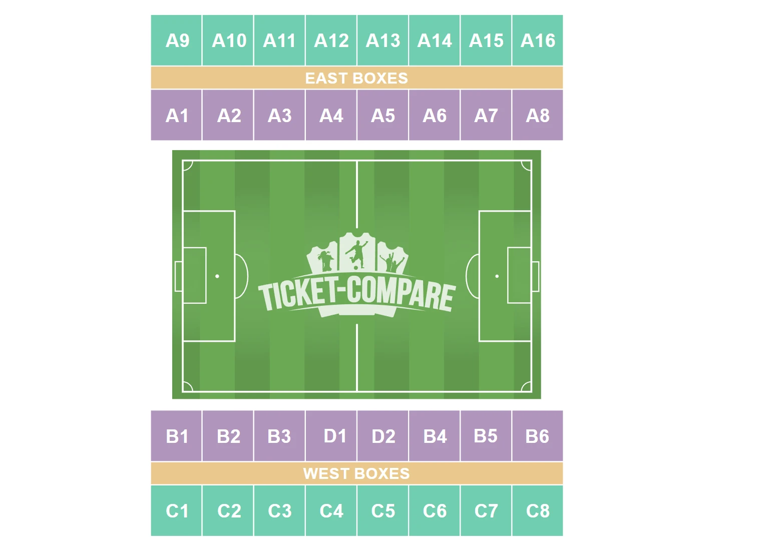 Estádio Municipal de Braga Seating Plan