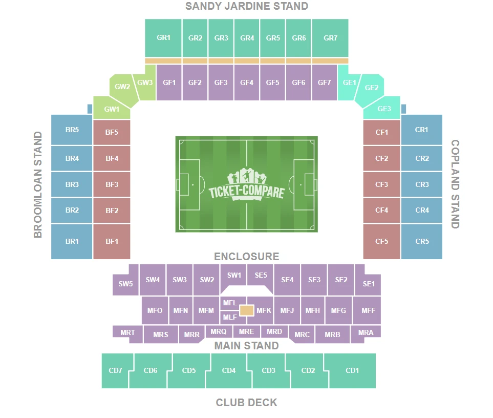 Ibrox Stadium Seating Plan