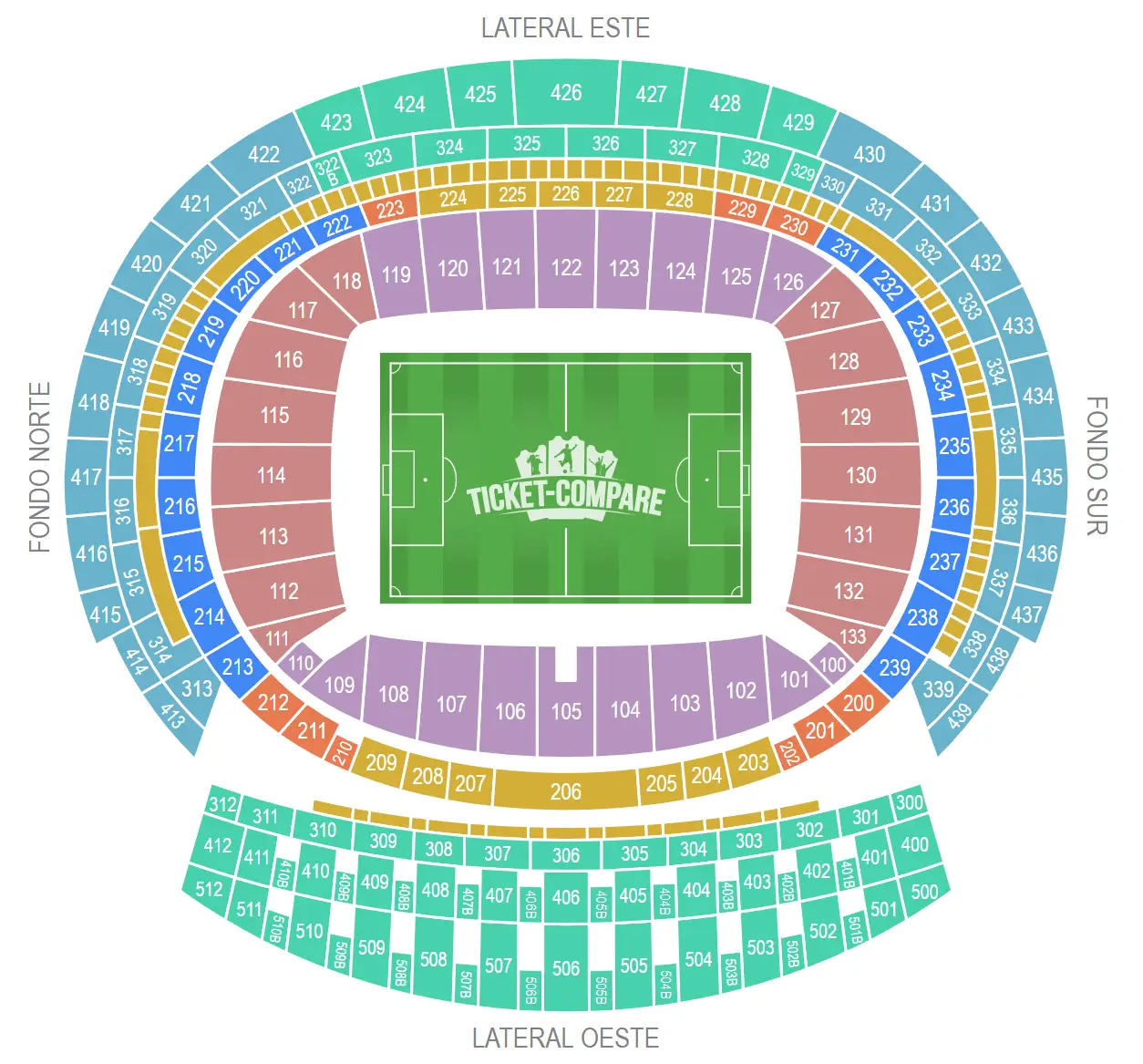 Metropolitano Stadium Seating Plan Atl tico Madrid Layout Guide Metropolitano Stadium Seating Plan Atl tico Madrid Layout Guide