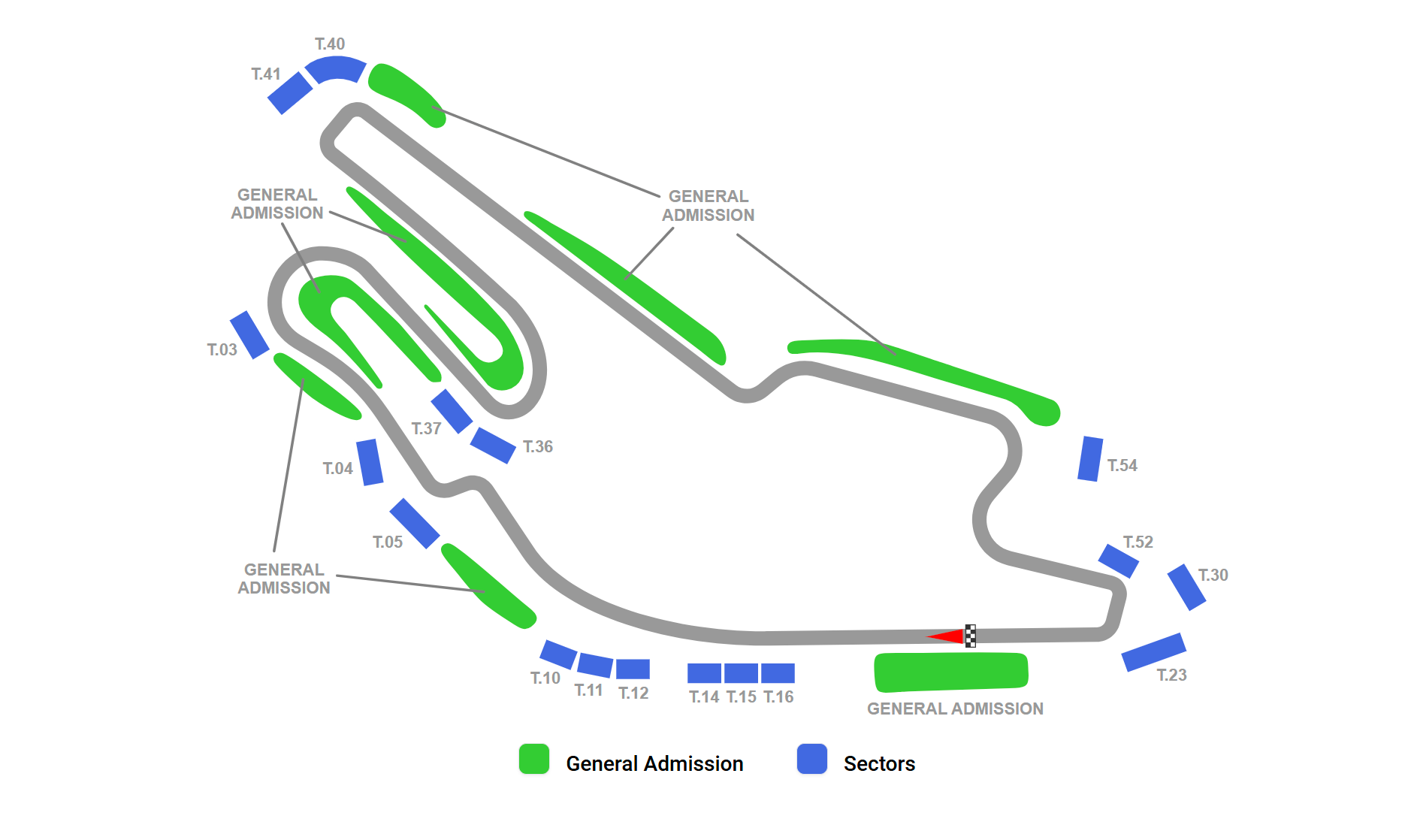 Bugatti Circuit Seating Plan