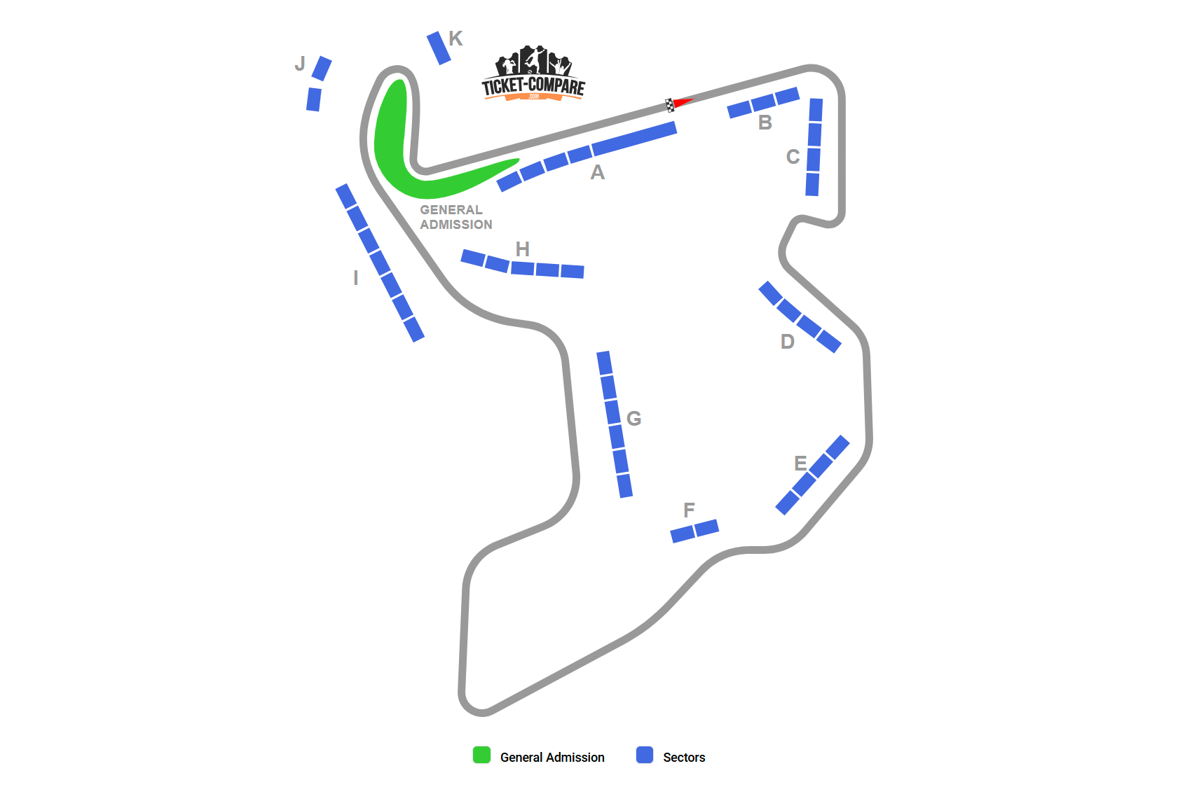 Pertamina Mandalika International Street Circuit Seating Plan