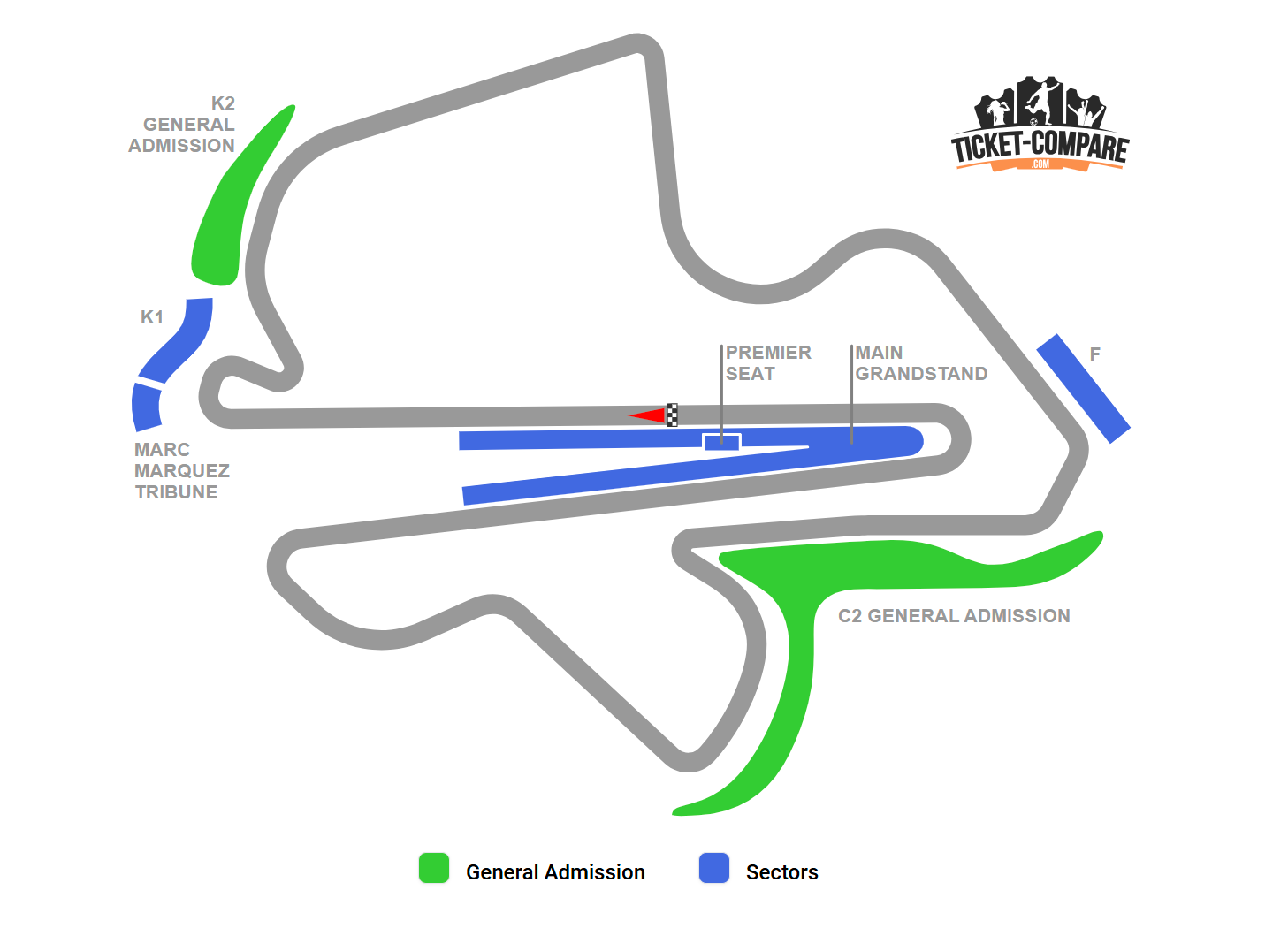 Petronas Sepang International Circuit Seating Plan