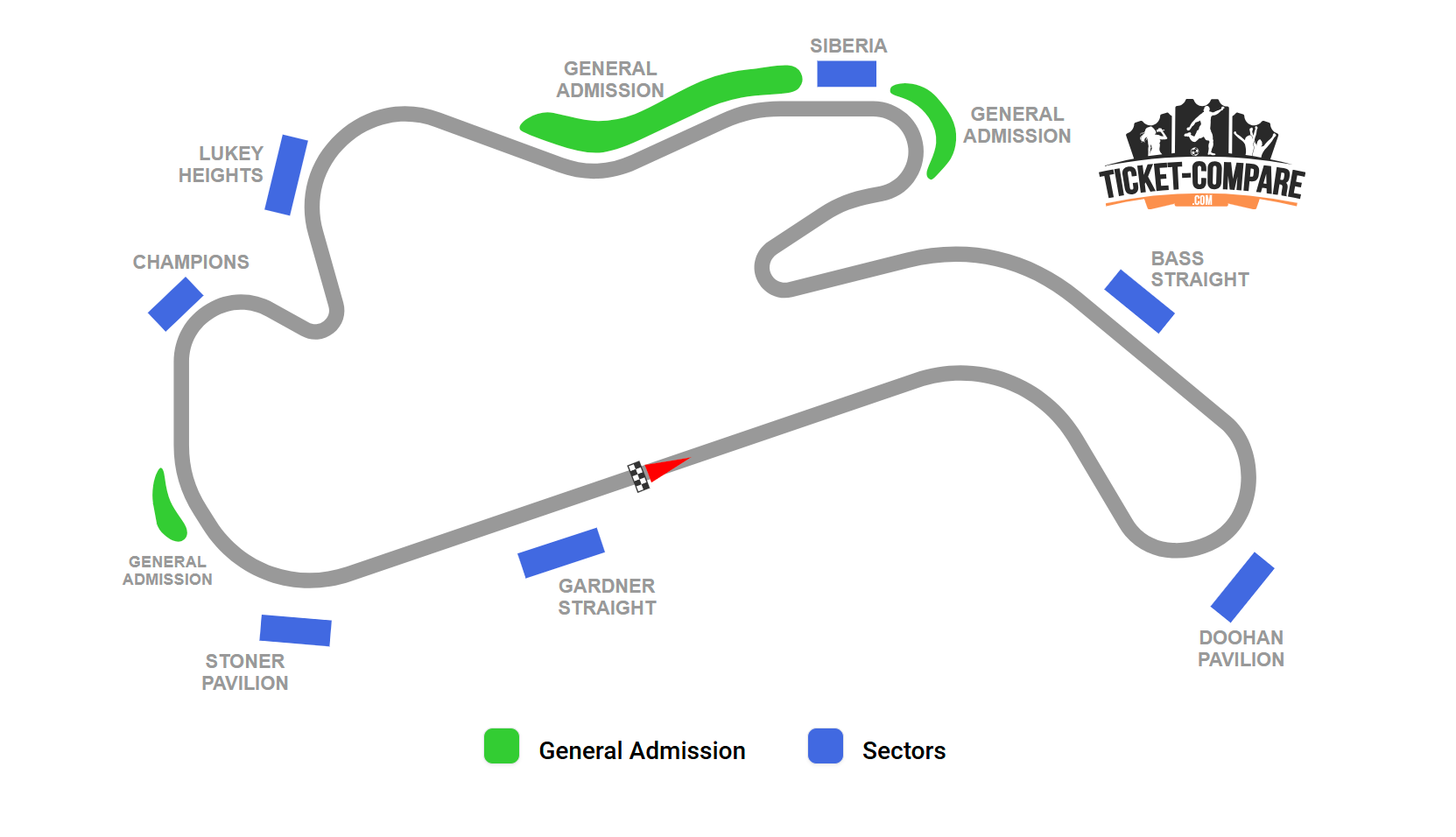 Phillip Island Grand Prix Circuit Seating Plan