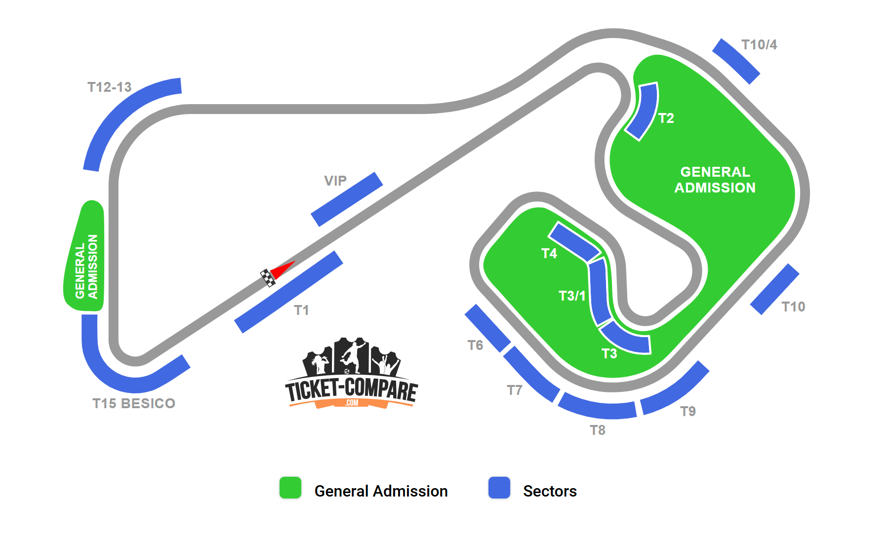 Sachsenring Seating Plan