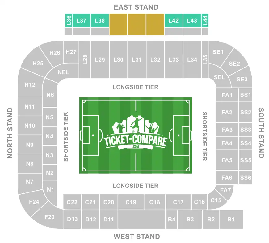 East Stand Upper: Height Rather Than Obstruction